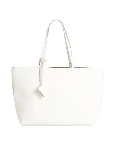 Mcm Woman Shoulder Bag Off White Size - Leather