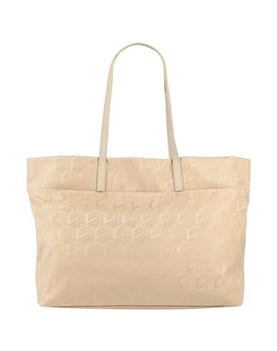 Mcm Woman Shoulder Bag Sand Size - Textile Fibers In Beige