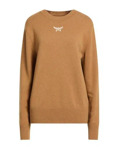 Mcm Woman Sweater Camel Size S Wool, Cashmere In Sand