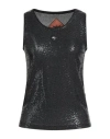 Mcm Stretch Jersey Top With Sequins In Black