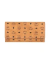 Mcm Woman Wallet Tan Size - Leather In Brown