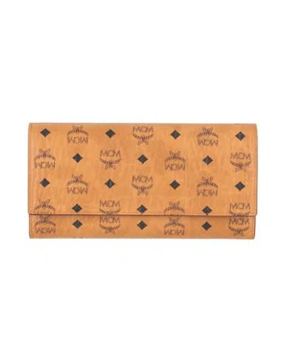 Mcm Woman Wallet Tan Size - Leather In Brown