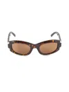 Mcm Roviex Oval Ladies Sunglasses Mw0006 52j 53 In Brown
