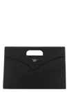 Mcm Cut-out Handle Leather Handbag
