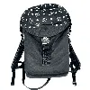 Shop Mcm Women's Black Nylon Luft Hoodie Backpack With Detachable Hood