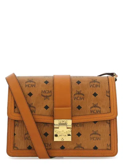 MCM WOMEN'S CANVAS AND LEATHER TRACY CROSSBODY BAG