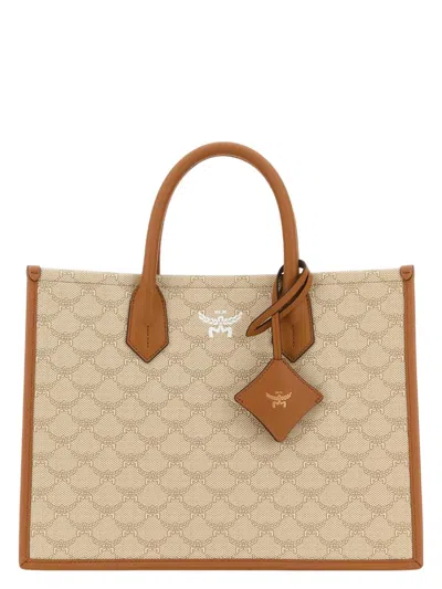 Mcm Women's Canvas Himmel Medium Shopping Bag In Multi