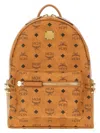 Mcm Stark Backpack In Visetos With Studs