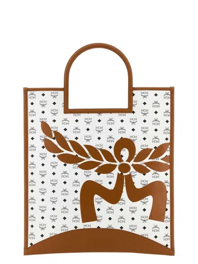 MCM WOMEN'S CANVAS XL AREN SHOPPING BAG