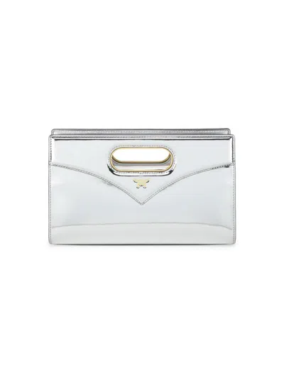 Mcm Women's Diamond Leather Diamant Crossbody Bag In Silver