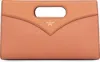 Mcm Diamond Leather Mini Tote In Saddle Brown