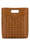 Mcm Diamond Detail Large Tote Bag In Brown