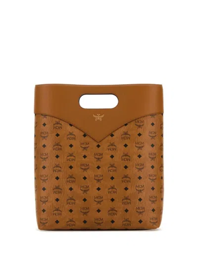 Mcm Women Diamond Vlm Tote Large In Brown