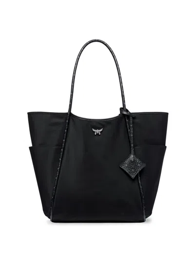 Mcm Women's Extra-large Aren Shopper Bag In Black