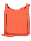 Mcm Women's Hobo Bag Himmel In Orange