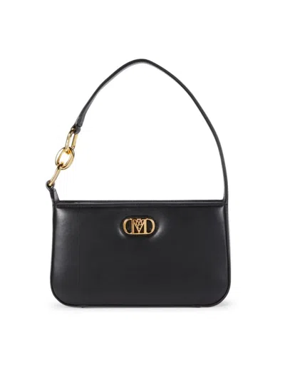 Mcm Women's Leather Shoulder Bag In Black