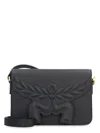 Mcm Black Leather Small Himmel Laurel Crossbody Bag