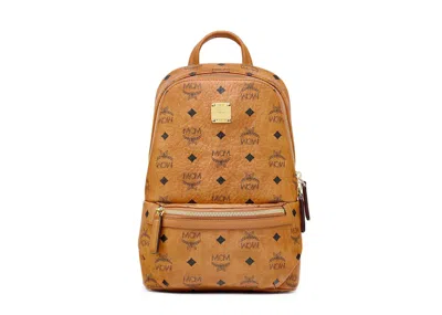 Pre-owned Mcm Women's  Aren Sling Bag Visetos In Cognac