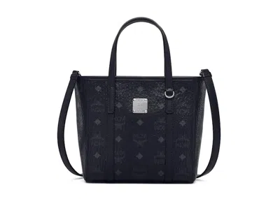 Pre-owned Mcm Women's  Toni Shopper Mini Visetos In Black