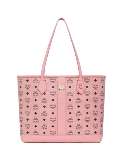 Mcm Women's Medium Liz Visetos Shopper Bag In Pink