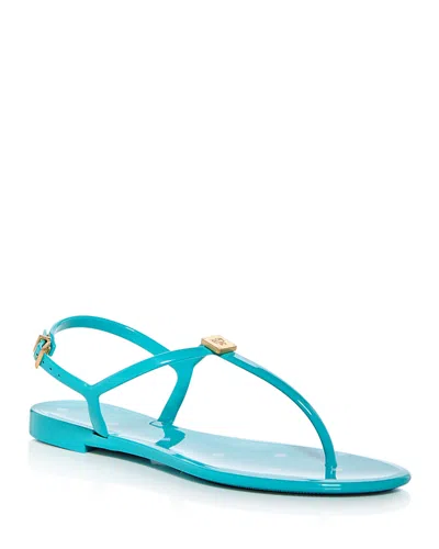 Mcm Women's Monogram Jelly Sandals In Ceramic