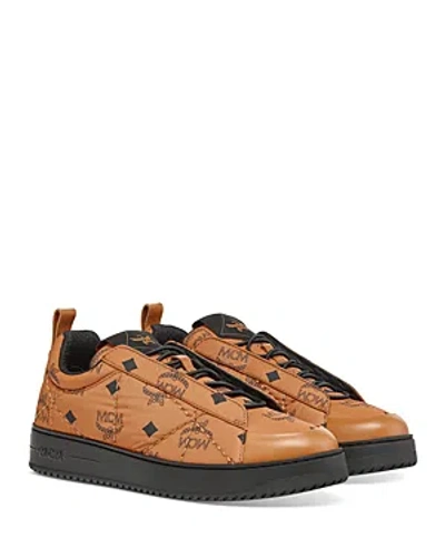 Mcm Women's Neo Derby Low Top Woven Sneakers In Brown