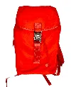 Mcm Women's Orange Red Nylon Luft Hoodie Backpack /detachable Hood In Orange