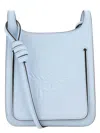Mcm Pastel Light Blue Leather Mini Himmel Hobo Crossbody Bag