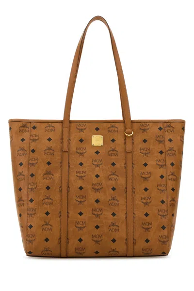 Mcm Women Printed Canvas Medium Toni Shopping Bag