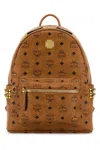 Mcm Women Printed Canvas Small Stark Backpack