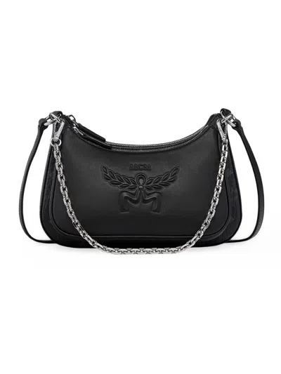 Mcm Women's Small Aren Visetos Crossbody Bag In Black