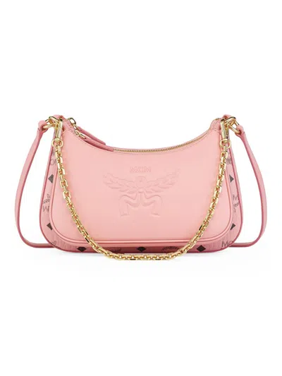 Mcm Women's Small Aren Visetos Crossbody Bag In Pink