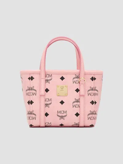 Mcm Women's Toni Vi Shopper Tote Bag In Soft Pink