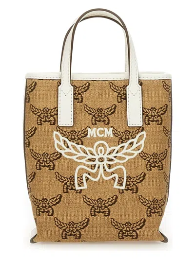 Mcm Women's Tote Bag With Embroidery