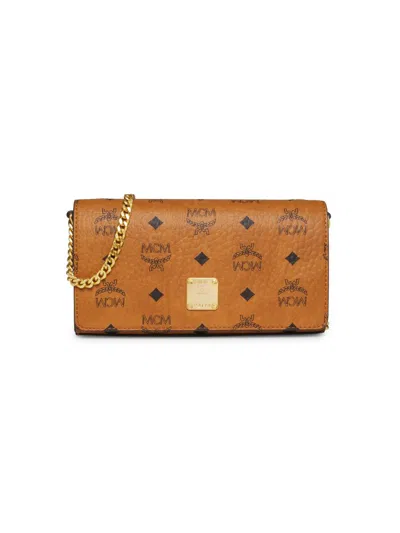 MCM WOMEN'S VISETOS LEATHER MINI CROSSBODY BAG