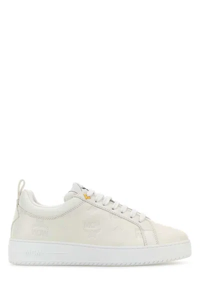 Mcm Women White Leather New Terrain Sneakers