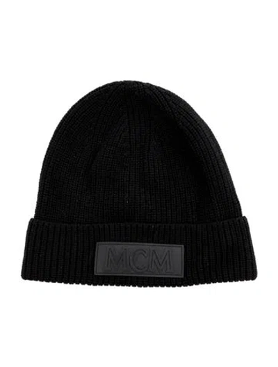 Pre-owned Mcm Wool Beanie In Black
