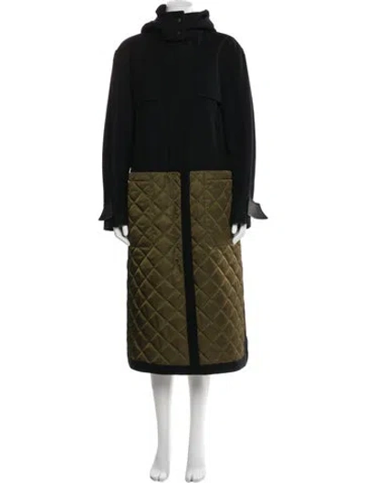 Pre-owned Mcm Wool Coat In Green