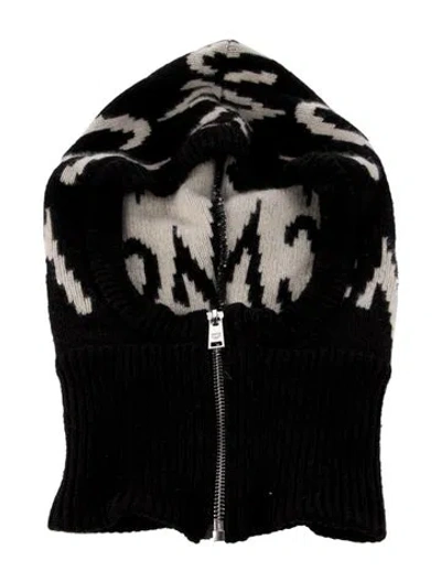 Pre-owned Mcm Wool Knitted Snood In Black