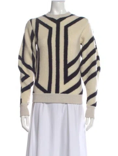 Pre-owned Mcm Wool Printed Sweater In Neutral
