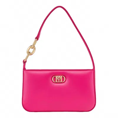 Mcm Worldwide Women's Mode Travia Shoulder Bag In Lamb Nappa Leather Pink In Multi