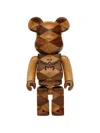 Mcm X Be@rbrick Diamond-pattern 400% Figure In Brown