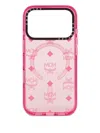 Mcm X Casetify Monogram-pattern Iphone 17 Pro Max Case In Pink