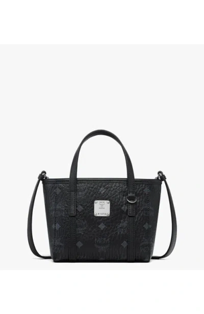 Mcm X-mini Toni Top-zip Shopper In Black