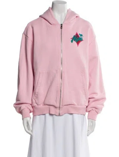 Pre-owned Mcm X Snipes Bomber Jacket In Pink