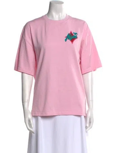 Pre-owned Mcm X Snipes Crew Neck T-shirt In Pink