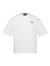 Mcm X Snipes Rhinestone Logo-print T-shirt In White