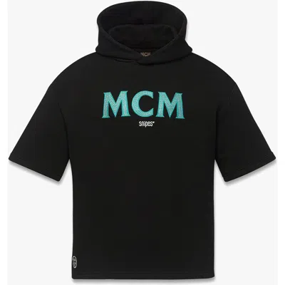 Mcm X Snipes Short Sleeve Rhinestone Hoodie