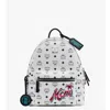 Mcm X Snipes Stark Side Studs Backpack In Visetos In Brown