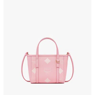 Mcm X-mini Toni Top-zip Shopper In Resetos Leather In Pink